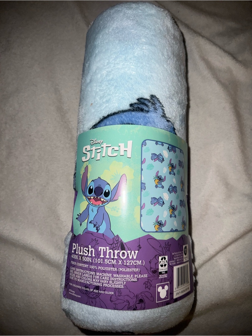 Disney Stitch Plush Throw